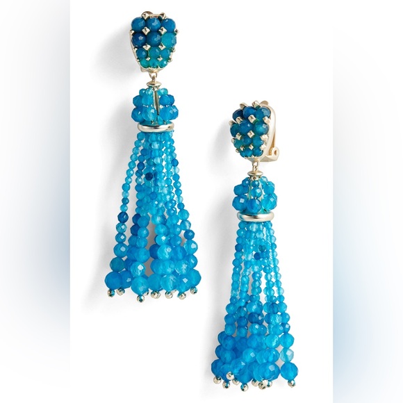 Kendra Scott Jewelry - Kendra Scott Cecily Clip On Earrings in Teal Agate